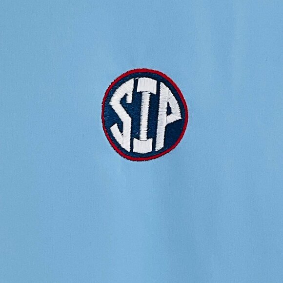 LAST ONE! Peter Millar Powder Blue Ole Miss SIP Quarter-Zip - XL - NWT - Picture 5 of 7